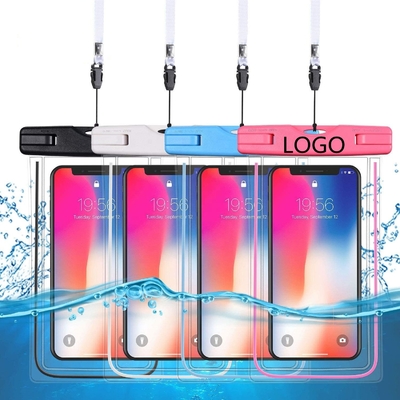 La bolsa impermeable colorida para nadar el teléfono impermeable del Pvc seca el bolso los 6.5IN