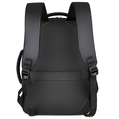Mochila para hombre de BSCI del viaje de negocios de la mochila del adolescente negro del ordenador portátil con el cargador