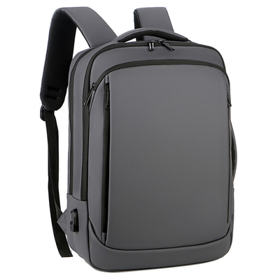 Mochila para hombre de BSCI del viaje de negocios de la mochila del adolescente negro del ordenador portátil con el cargador