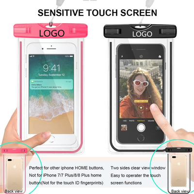 La bolsa impermeable colorida para nadar el teléfono impermeable del Pvc seca el bolso los 6.5IN