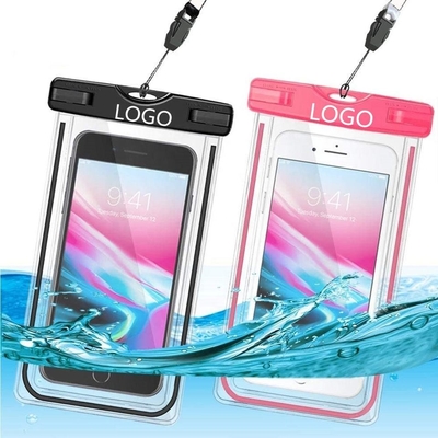 La bolsa impermeable colorida para nadar el teléfono impermeable del Pvc seca el bolso los 6.5IN