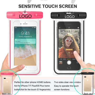 La bolsa impermeable colorida para nadar el teléfono impermeable del Pvc seca el bolso los 6.5IN
