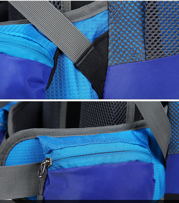 Poliéster de la mochila del senderismo de la prenda impermeable de la montaña de Ransel mochila ISO de 70 litros