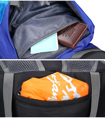 Poliéster de la mochila del senderismo de la prenda impermeable de la montaña de Ransel mochila ISO de 70 litros