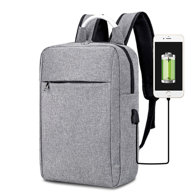 Mochila impermeable del ordenador portátil del bolso del negocio de la moda de encargo del logotipo con el bolso de escuela de la carga por USB