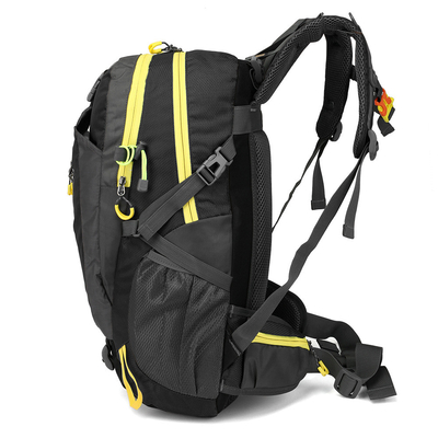 Mochilas impermeables impermeables negras del ciclo de la mochila que acampan que caminan 30-40L