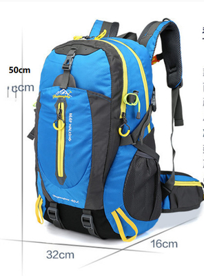 Mochilas impermeables impermeables negras del ciclo de la mochila que acampan que caminan 30-40L