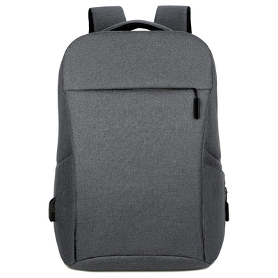 Mochila del ordenador portátil del negocio del viaje de BSCI con la prenda impermeable 0.6kg del puerto del cargador USB