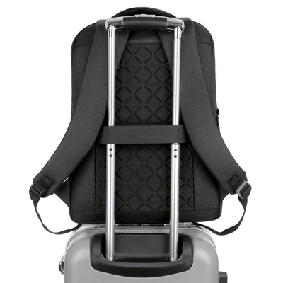Mochila del ordenador portátil del negocio del viaje de BSCI con la prenda impermeable 0.6kg del puerto del cargador USB
