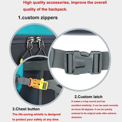 Mochila que camina resistente 60L de agua de BSCI que camina la mochila del alpinismo