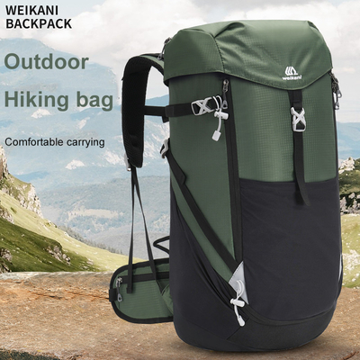 Paquete ultraligero táctico de nylon impermeable de la hidración de la mochila del viaje que camina 40L