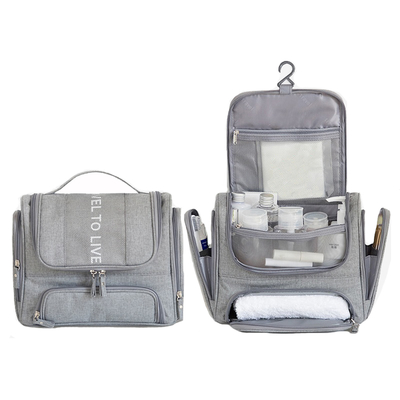 Organizador Travel Kit With Hook Bathroom Accessories de Gray Hanging Cosmetic Bag Makeup