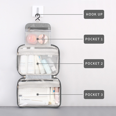 Afeitar al organizador colgante Hygiene Dop Kit del bolso del artículo de tocador que cuelga el bolso cosmético del viaje