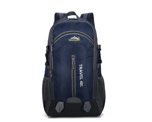 40L mochila impermeable anaranjada del viaje de la mochila que acampa los 55cm con el agujero de la carga del USB