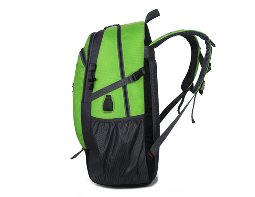 40L mochila impermeable anaranjada del viaje de la mochila que acampa los 55cm con el agujero de la carga del USB