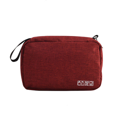 Artículo de tocador colgante rojo del bolso del maquillaje del viaje que cuelga el organizador cosmético Portable