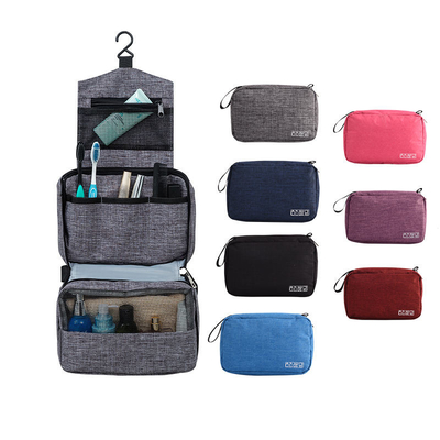 Artículo de tocador colgante rojo del bolso del maquillaje del viaje que cuelga el organizador cosmético Portable