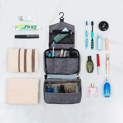 Artículo de tocador colgante rojo del bolso del maquillaje del viaje que cuelga el organizador cosmético Portable