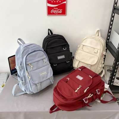 El viaje de negocios de la moda hace excursionismo a la señora multi de la mochila del ordenador portátil del bolsillo de la luz del ISO