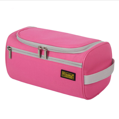 Organizador colgante Waterproof Travel del maquillaje del bolso del artículo de tocador de la ronda de la forma del barril