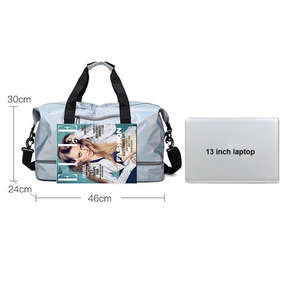 Petate del gimnasio de SEDEX con el bolso de nylon del gimnasio de la prenda impermeable del compartimiento del zapato