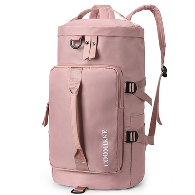 Compartimiento del zapato de Tote Bag Gym Bag With de la lona del gimnasio y bolsillo mojado