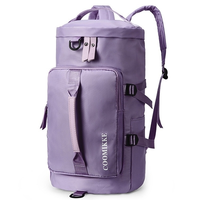 Compartimiento del zapato de Tote Bag Gym Bag With de la lona del gimnasio y bolsillo mojado