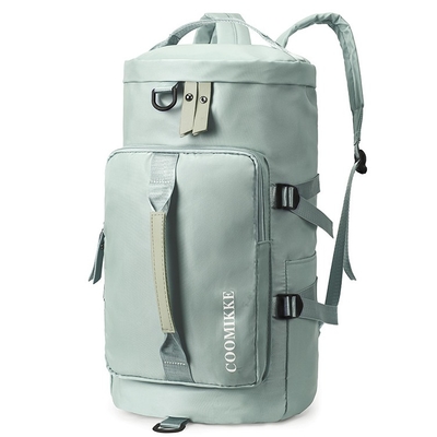 Compartimiento del zapato de Tote Bag Gym Bag With de la lona del gimnasio y bolsillo mojado