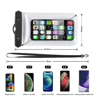 El PVC impermeable del universal de la bolsa del teléfono celular impermeabiliza el bolso de Smartphone