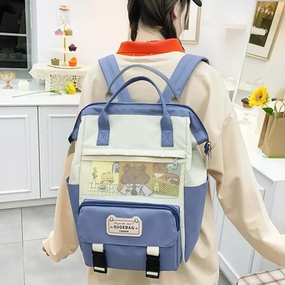 El bolso de la mochila de la escuela los 24cm fijó a muchachas que la mochila linda fijó adolescencias de los niños de la historieta