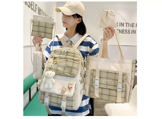 la rejilla preciosa de School Backpack Sets del estudiante de los 42cm que imprime 5 pedazos hace excursionismo