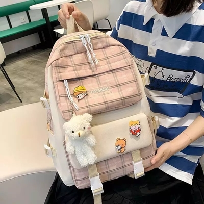 la rejilla preciosa de School Backpack Sets del estudiante de los 42cm que imprime 5 pedazos hace excursionismo