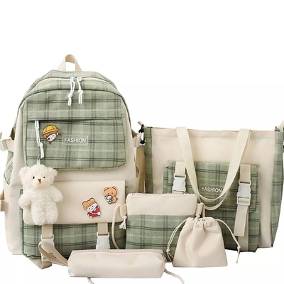 la rejilla preciosa de School Backpack Sets del estudiante de los 42cm que imprime 5 pedazos hace excursionismo
