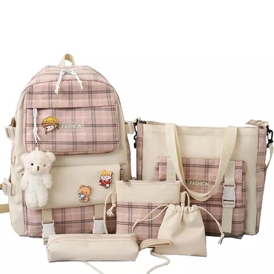 la rejilla preciosa de School Backpack Sets del estudiante de los 42cm que imprime 5 pedazos hace excursionismo
