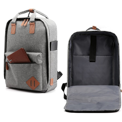 Carga por USB 3 de Grey Business Backpack Sets los 43cm en 1 mochila ISO