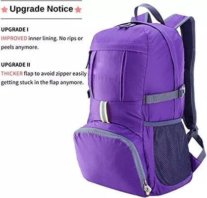Prenda impermeable plegable roja de la mochila del equipo de la montaña de la mochila 35L de BSCI que camina