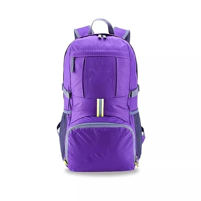 Prenda impermeable plegable roja de la mochila del equipo de la montaña de la mochila 35L de BSCI que camina