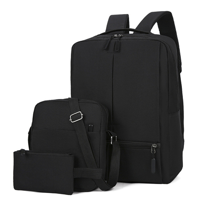 la mochila para hombre del ordenador portátil del trabajo 3pc fijó la mochila elegante del viaje fijó unisex