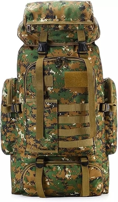 Camuflaje de nylon de BSCI que camina a mujeres de los hombres de la mochila del viaje de la mochila que acampan 75L