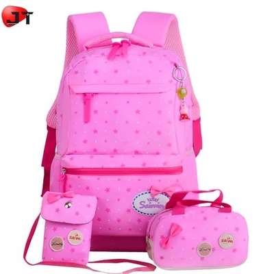 La mochila de la escuela por las adolescencias Bookbag de las muchachas fijó la fiambrera de la mochila del ordenador portátil con el bolso del lápiz