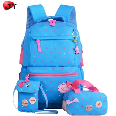 La mochila de la escuela por las adolescencias Bookbag de las muchachas fijó la fiambrera de la mochila del ordenador portátil con el bolso del lápiz