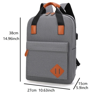 Prenda impermeable tres en una mochila de nylon del ordenador de la mochila fijada con el USB