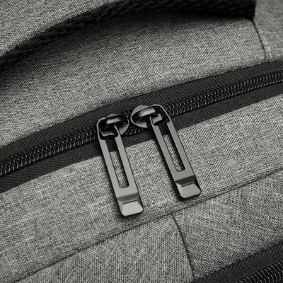 Grey Nylon Waterproof Laptop Backpack con el cargador 1,37 pie BSCI