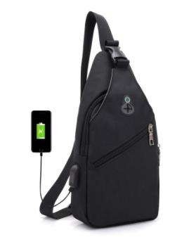 Cruz de la moda - bolso del pecho de los deportes de la capacidad grande de la mochila de la honda del cuerpo para los hombres