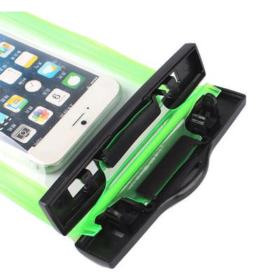 Bolsa impermeable del teléfono del PVC del bolso impermeable rosado del teléfono que flota el bolso seco del teléfono