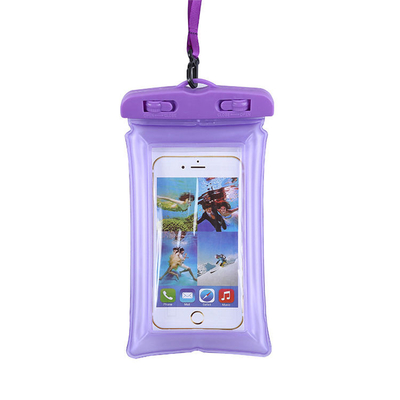 Acollador impermeable flotante claro de la caja del teléfono de la bolsa impermeable universal del teléfono celular