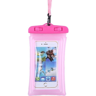 Acollador impermeable flotante claro de la caja del teléfono de la bolsa impermeable universal del teléfono celular