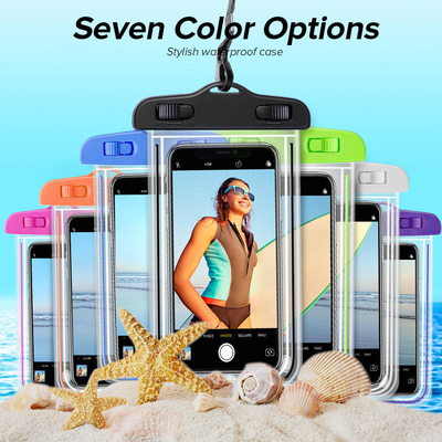 Bolso flotante universal de la caja impermeable del teléfono de Lanyard Waterproof Cell Phone Pouch
