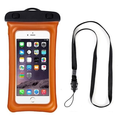La bolsa impermeable flotable del teléfono celular encajona el bolso seco del teléfono del submarino de la cubierta