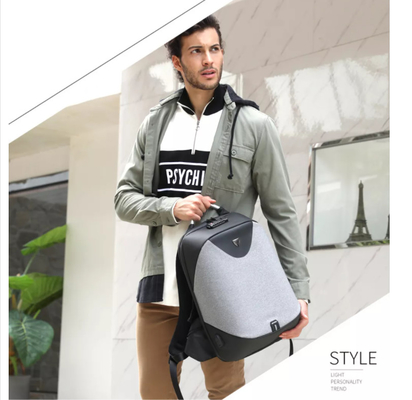 Mochila del ordenador portátil del negocio del poliéster mochila antirrobo de 1,54 pulgadas para el ordenador portátil de los hombres